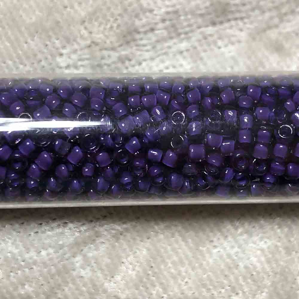 11/0 Colorlined Transparent Purple 399J Japanese Seed Beads