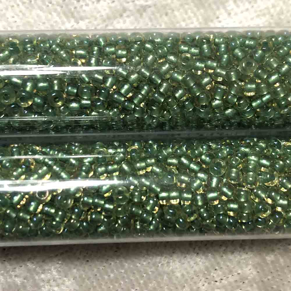 11/0 Light Blue Lined Topaz 375 Japanese Seed Beads