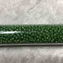 11/0 White Lined Forest Green 330A Japanese Seed Beads