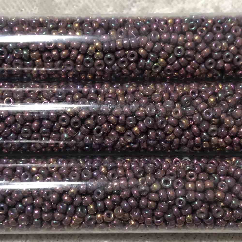 11/0 Opaque Metallic Pink Iris 317J Japanese Seed Beads