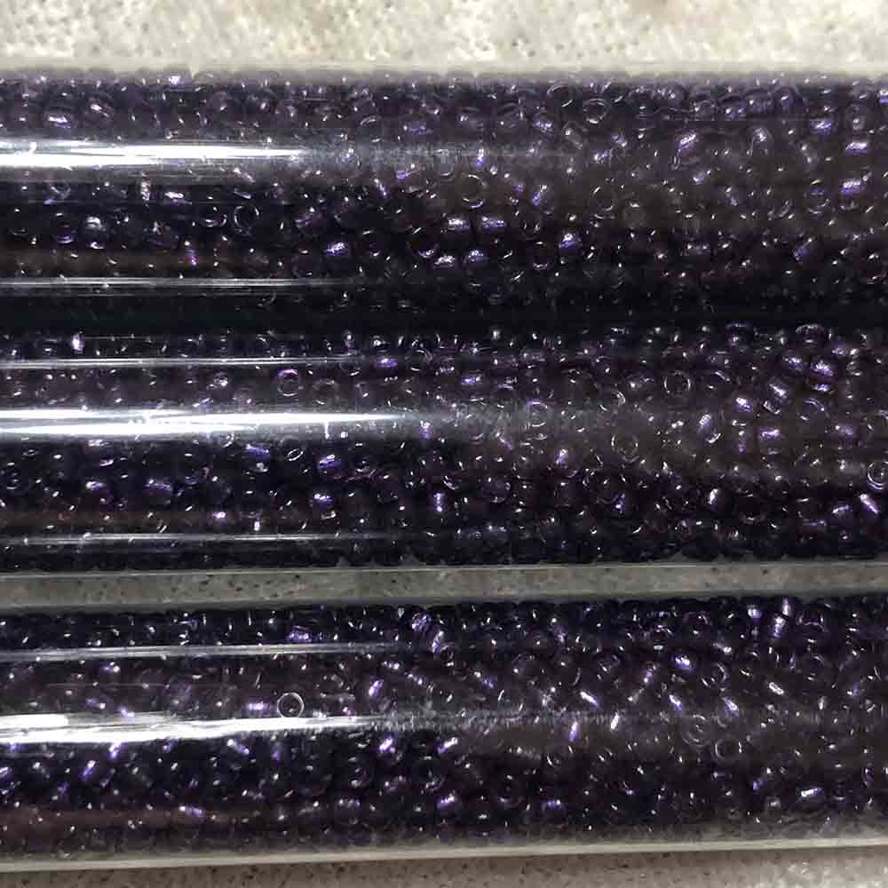 11/0 Colorlined Purple 323B Japanese Seed Beads