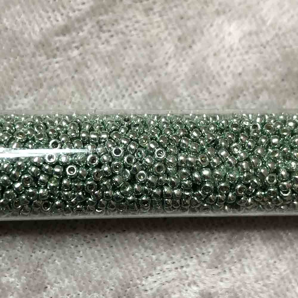 15/0 Permanent Metallic Mint Green P493 Japanese Seed Beads