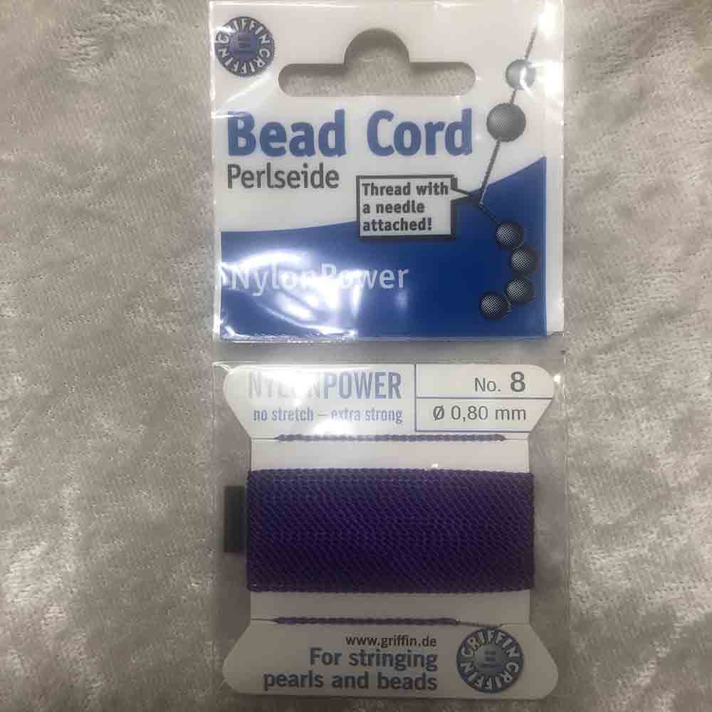 No. 8 Nylon Amethyst Bead Cord