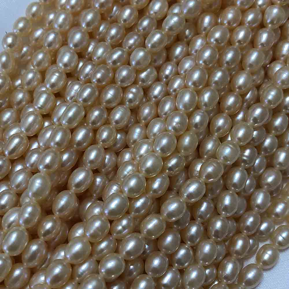 Medium Pink Smooth Oval Cultured Pearls