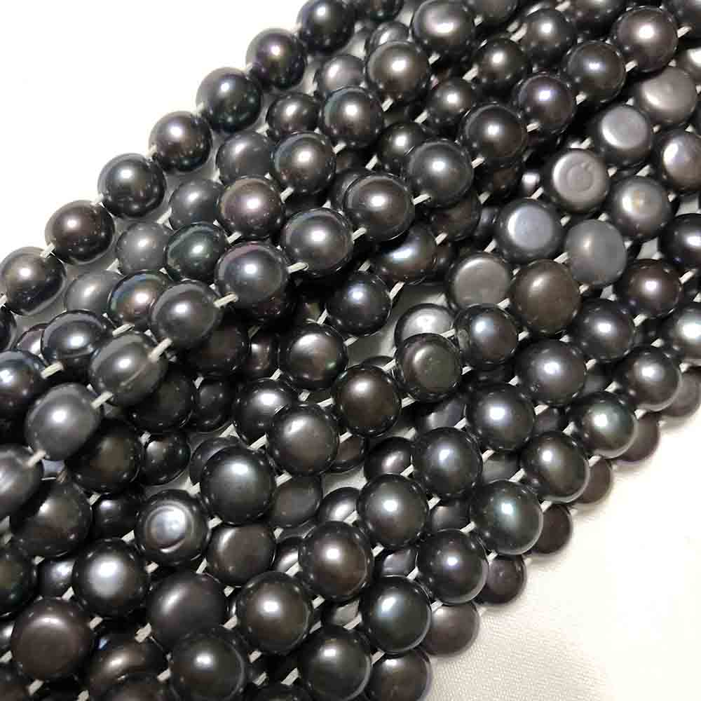 Medium Purple Double Drilled Half Round Cultured Pearls