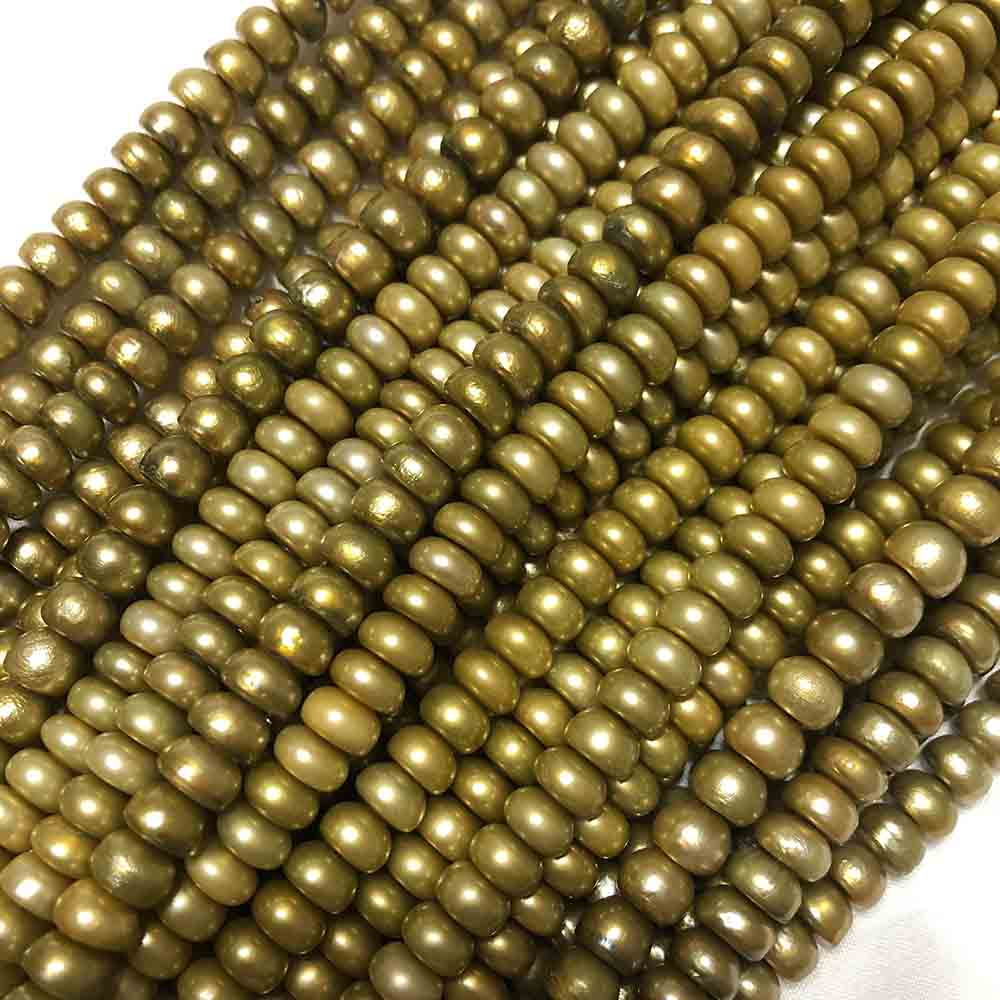 Medium Gold Rondelle Cultured Pearls