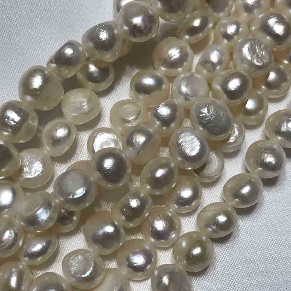 Large Cream Iris Irregular Oblong Cultured Pearls