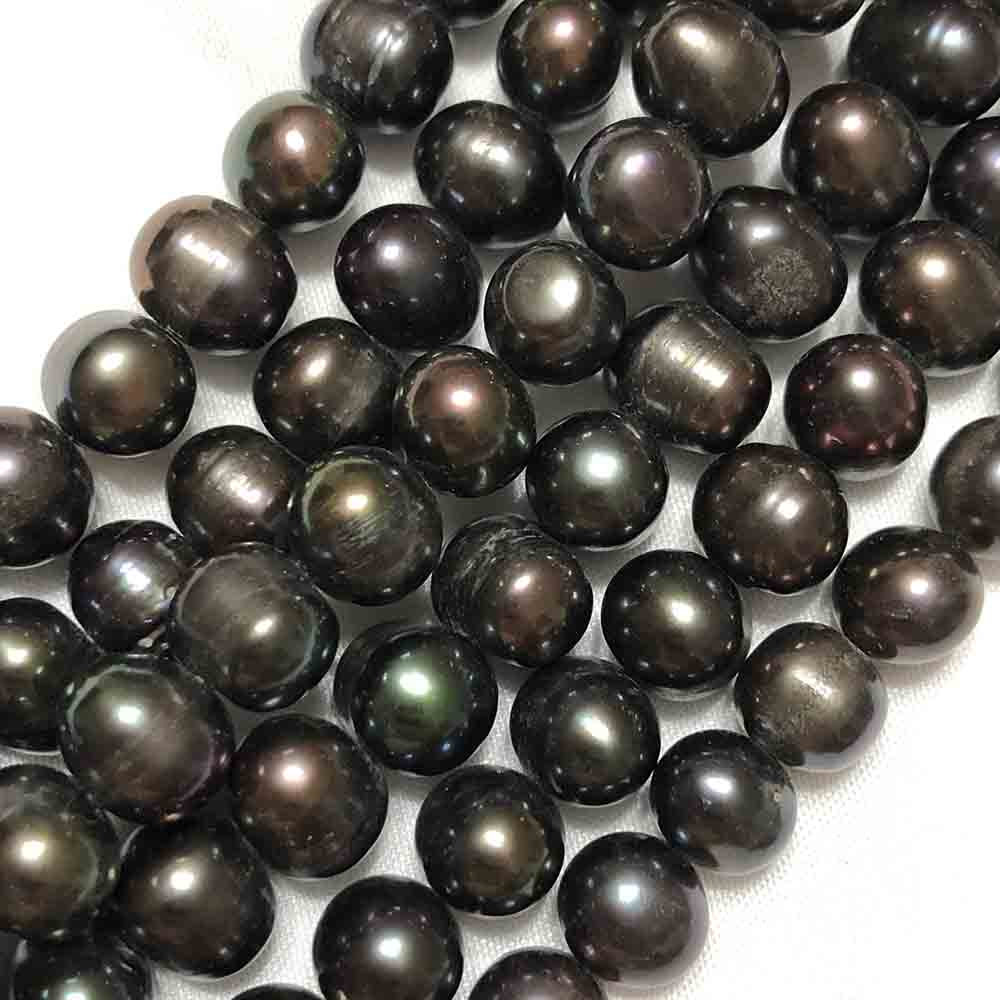 Medium Bronze Iris Side Drilled Oblong Cultured Pearls