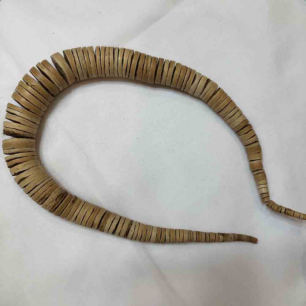 Graduated Tan Coconut Shell Heishi Beads