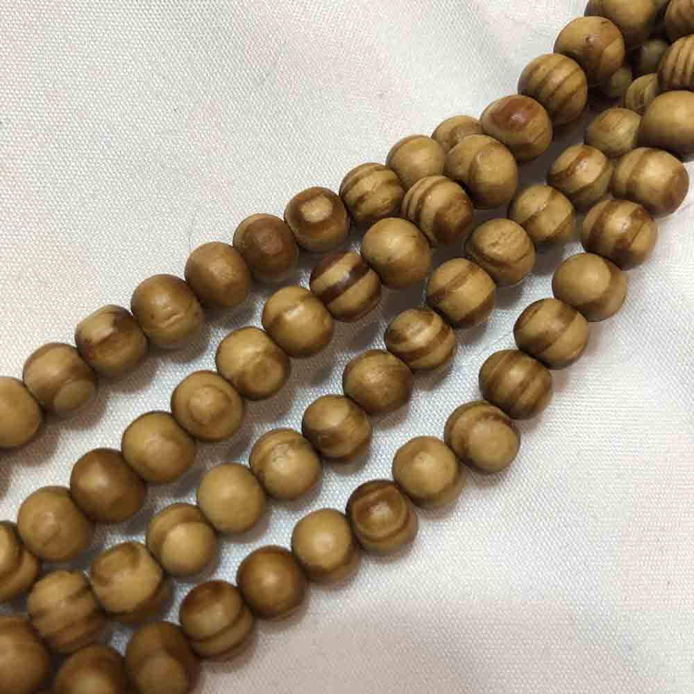 Small Natural Tan Round Saucer Wooden Beads