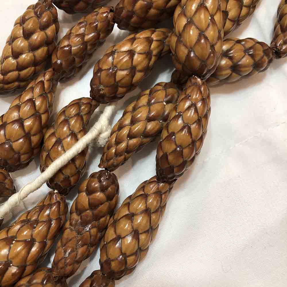 Large Natural Brown Pinecone Beads