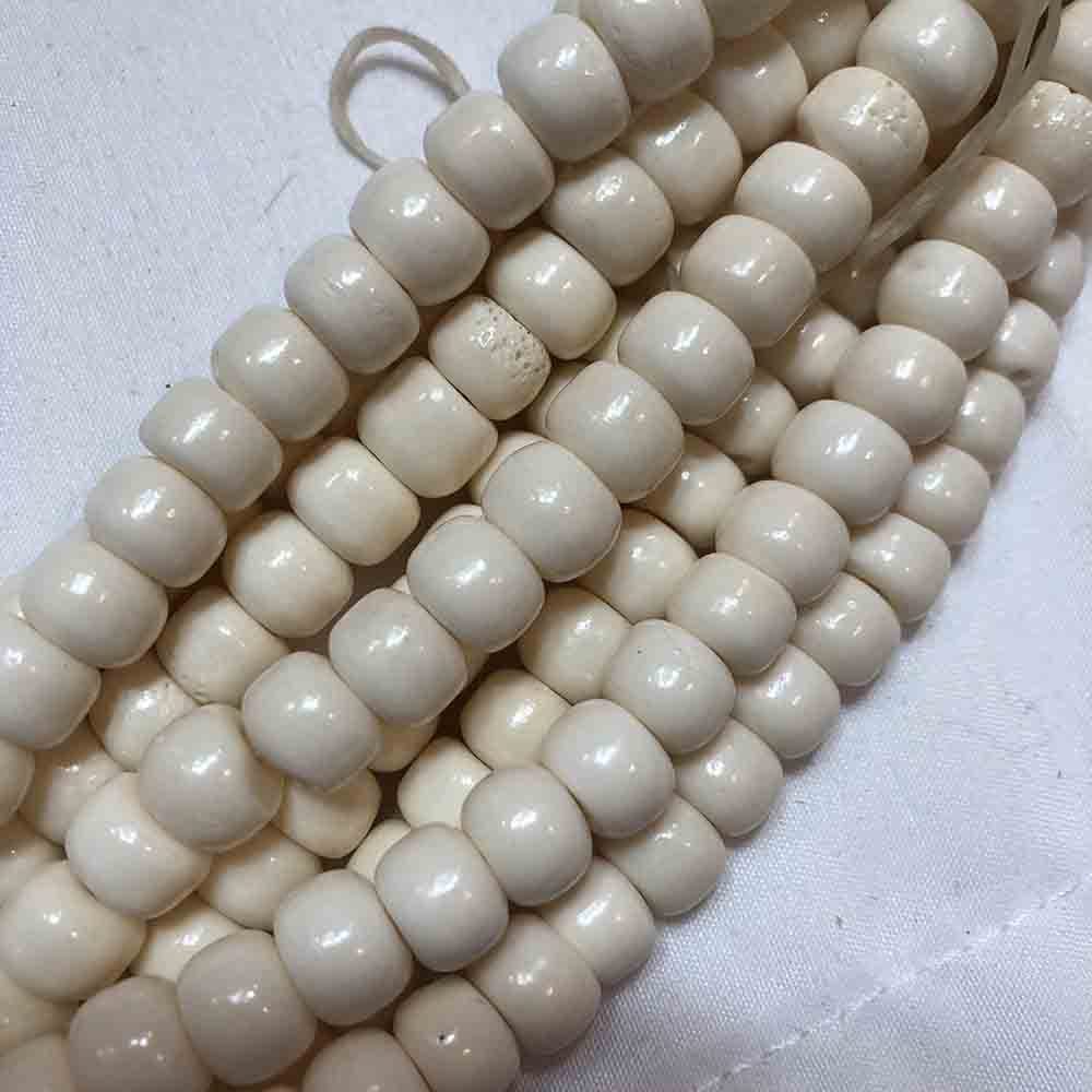 Natural Bone White Crow Beads