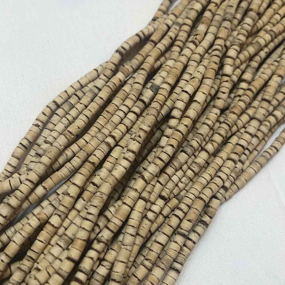 Small Light Brown Coconut Shell Heishi Beads