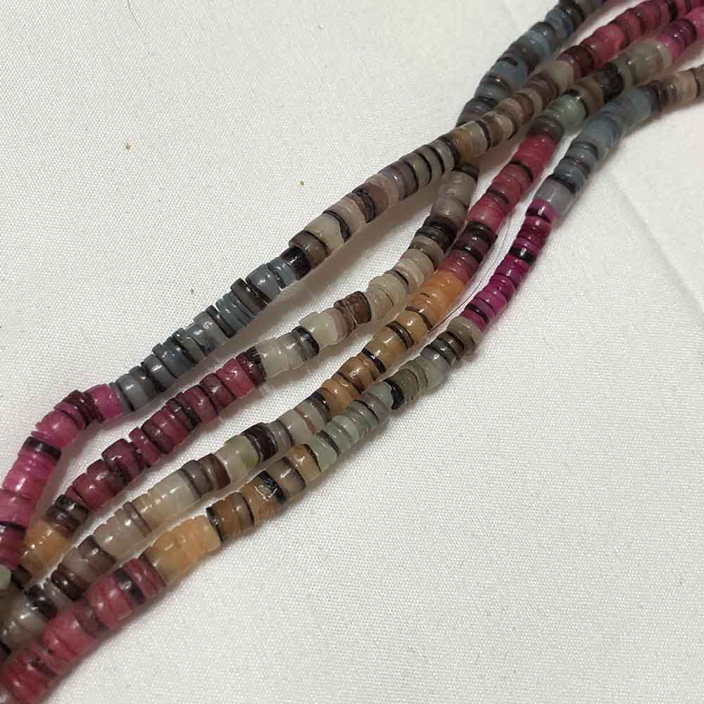 Medium Dyed Multi Colored Shell Heishi Beads