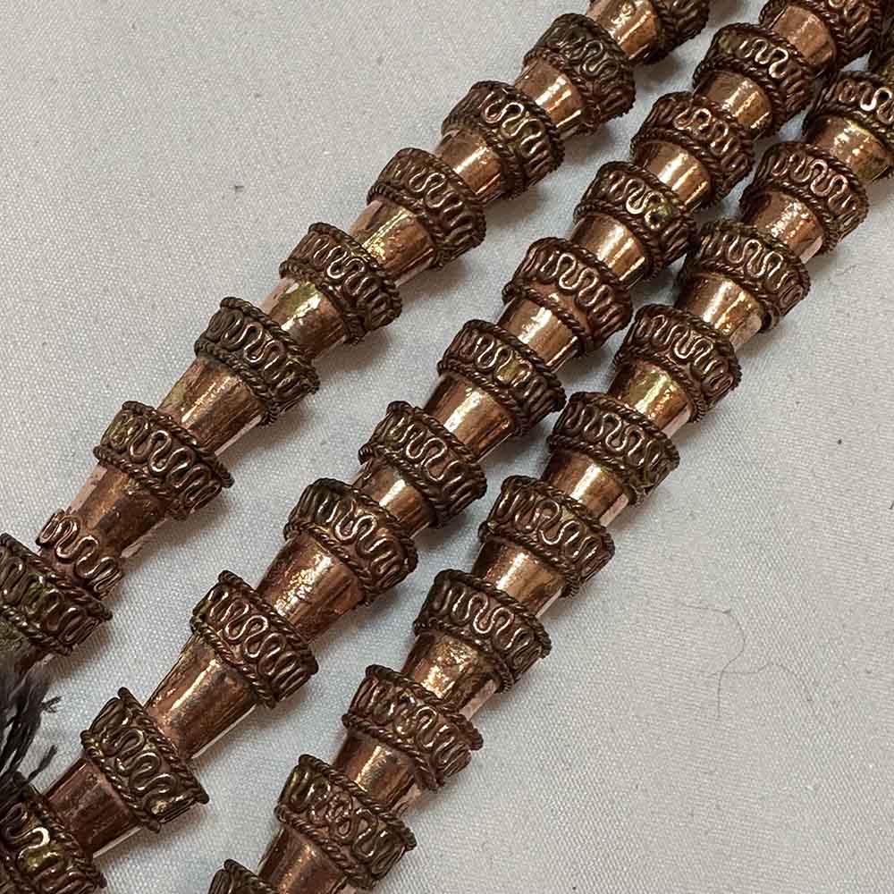 Large Copper Plated Brass Necklace Cones