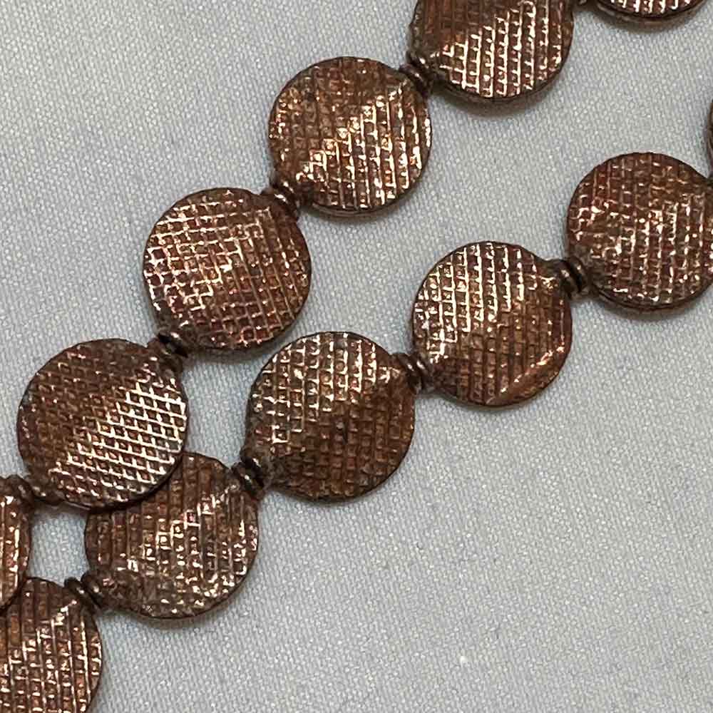 Medium Copper Plated Brass Round Shape Beads