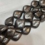 Large 18mm Gunmetal Finish Metal Tear Shape Beads