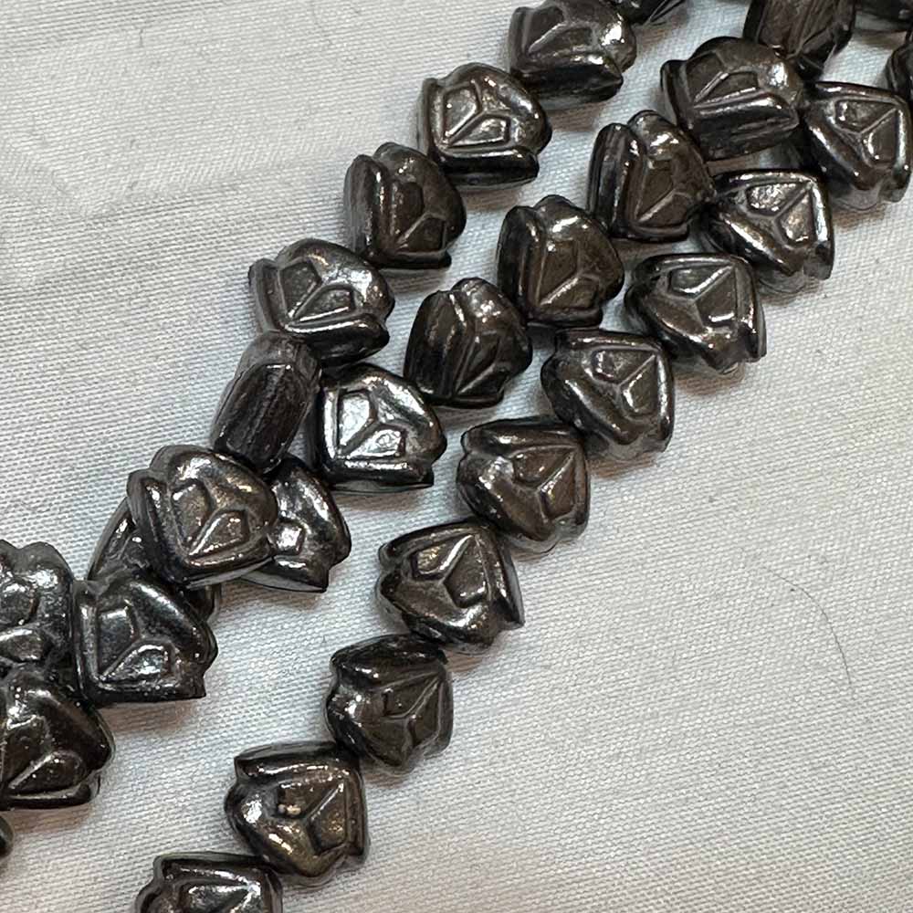 Medium 11mm Gunmetal Finish Metal House Shape Beads