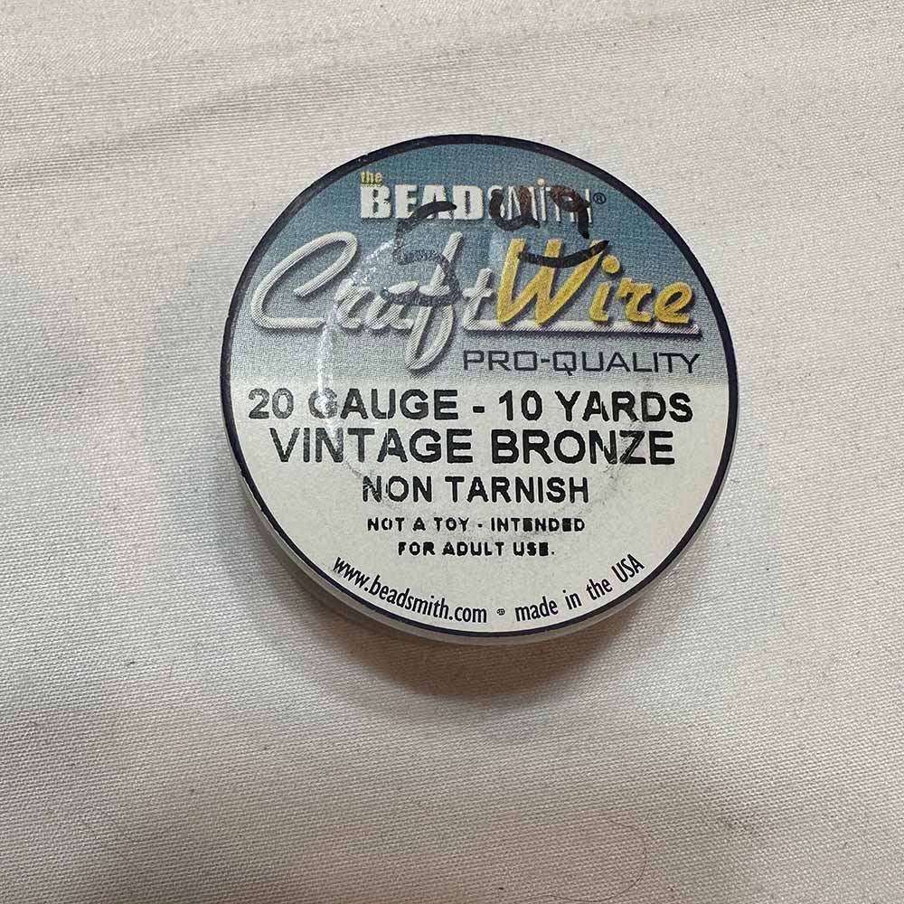 1 Package 20 Gauge Vintage Bronze Non Tarnish Craft Wire