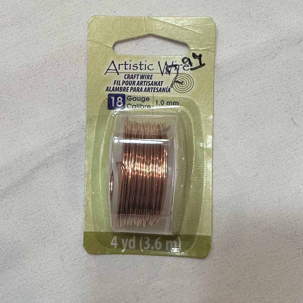 1 package 18 Gauge Bare Copper Craft Wire