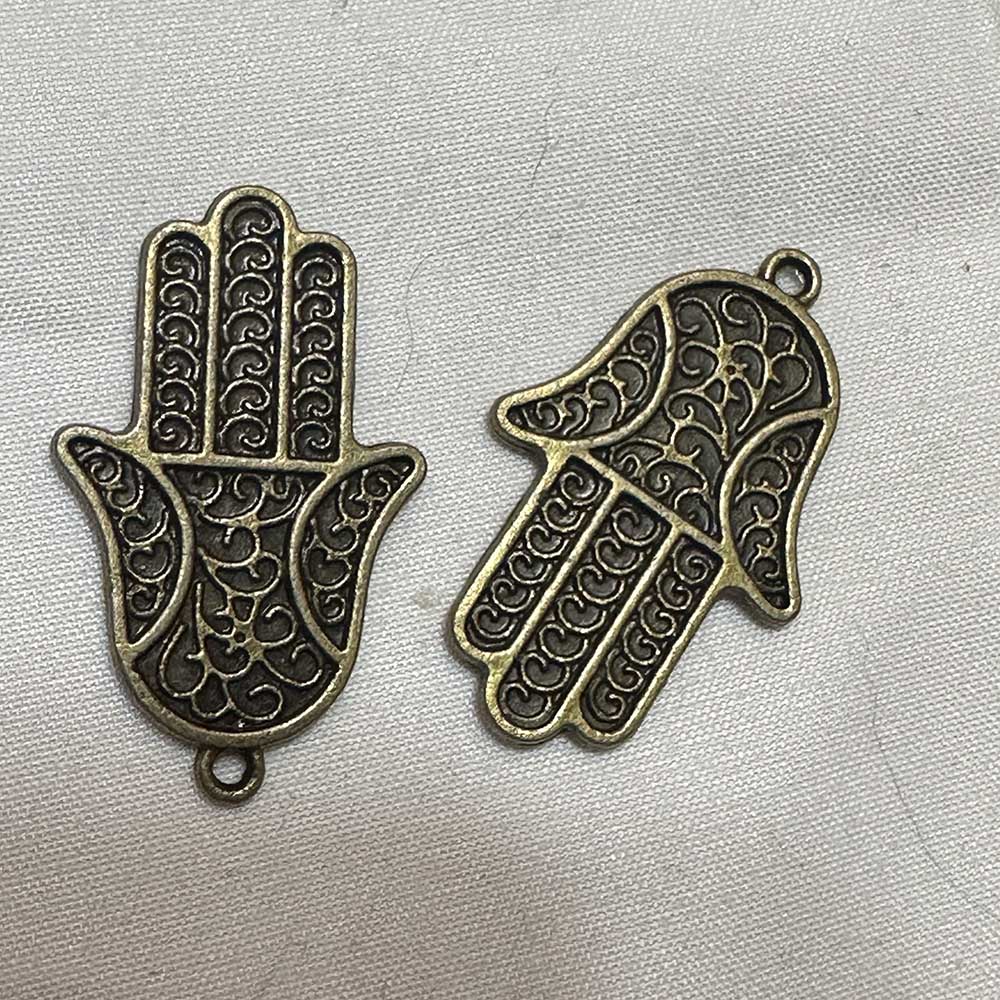 Large Hand of God Double Sided Brass Finish