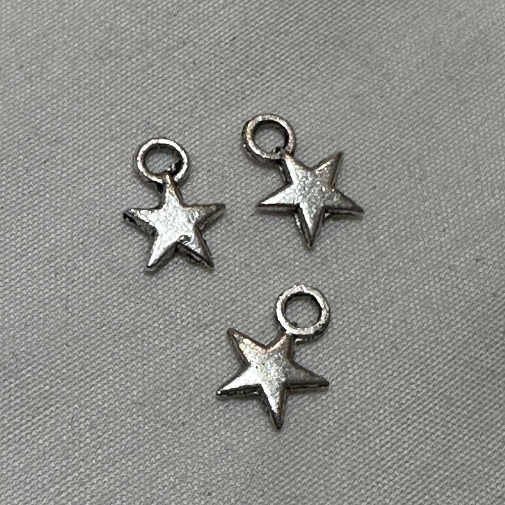 Small Star Charm Silver Finish