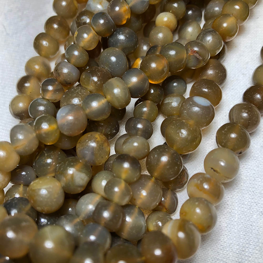 Multi-Agate Pebble Beads