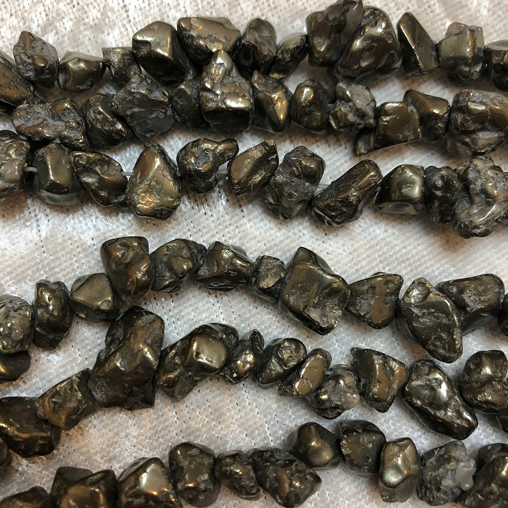 Pyrite Nugget Beads