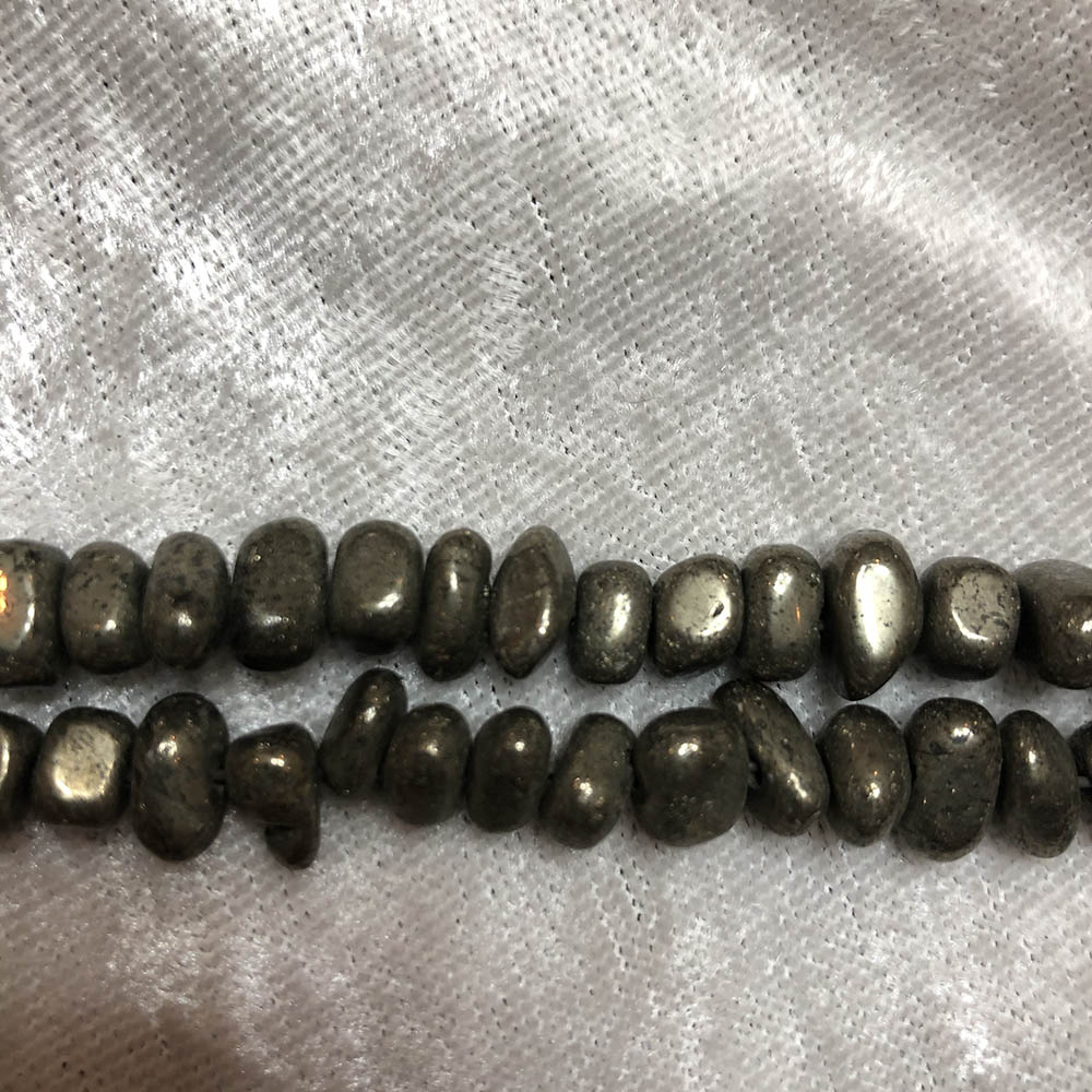 Pyrite Tumbled Nugget Beads