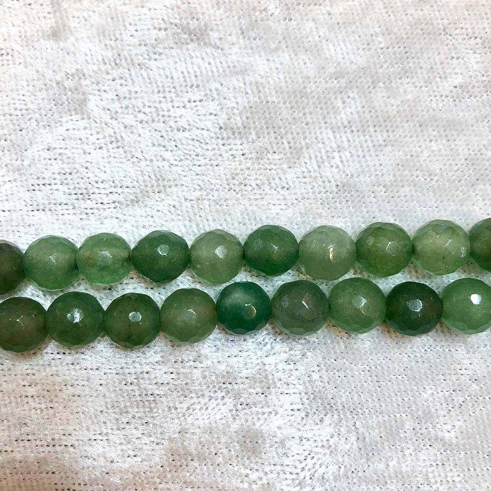 Green Aventurine Faceted Beads 8mm