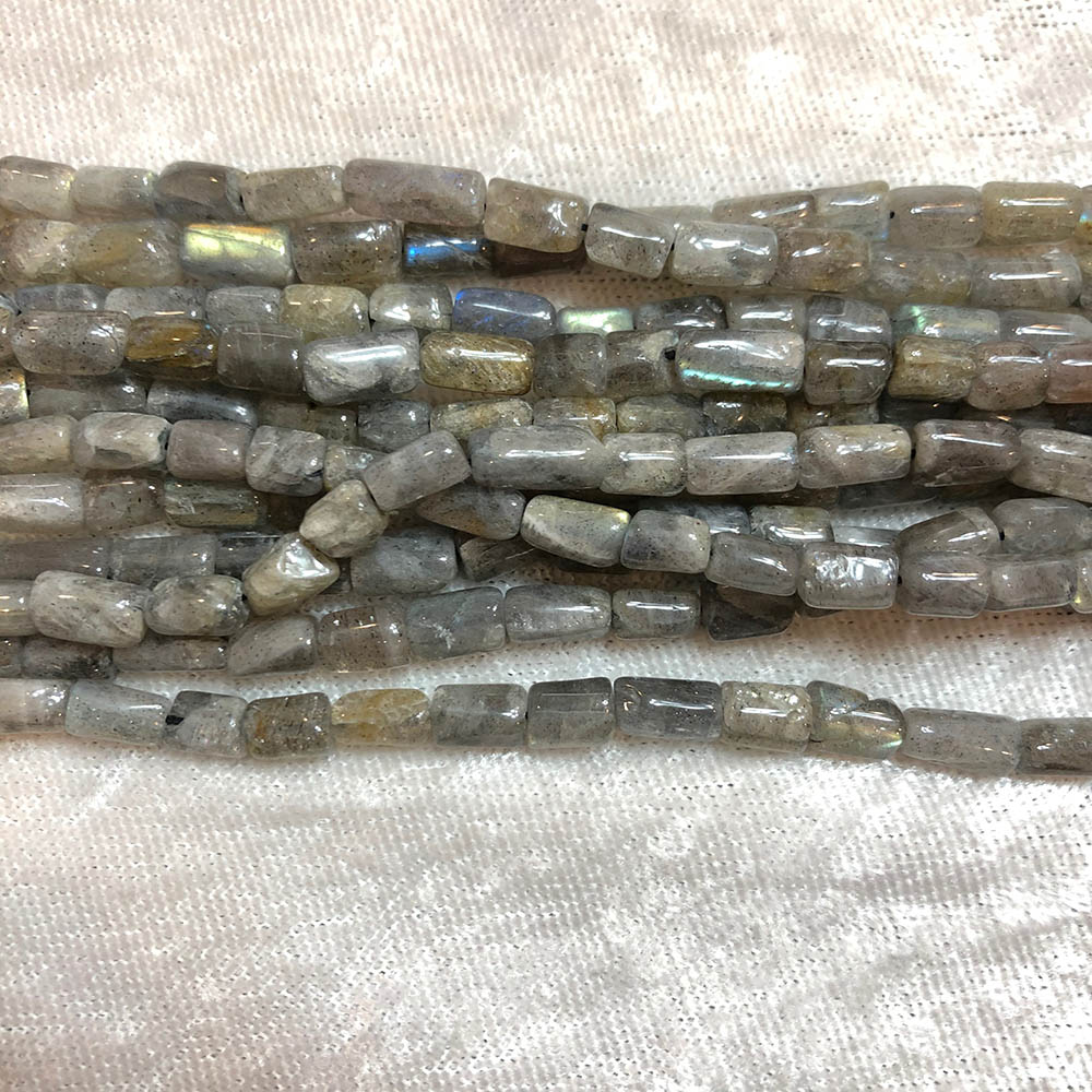 Labradorite Tube Beads 5mm x 8mm