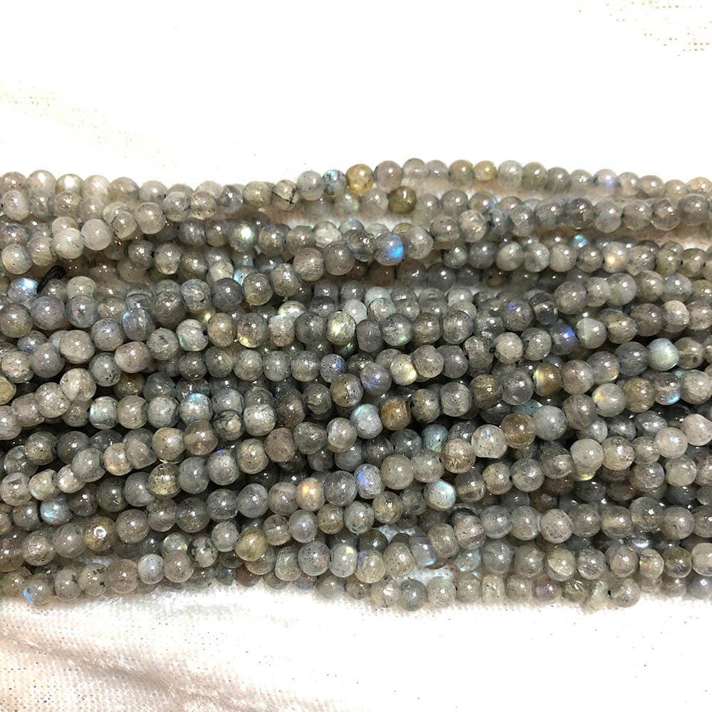 Labradorite Small Round Beads 4mm