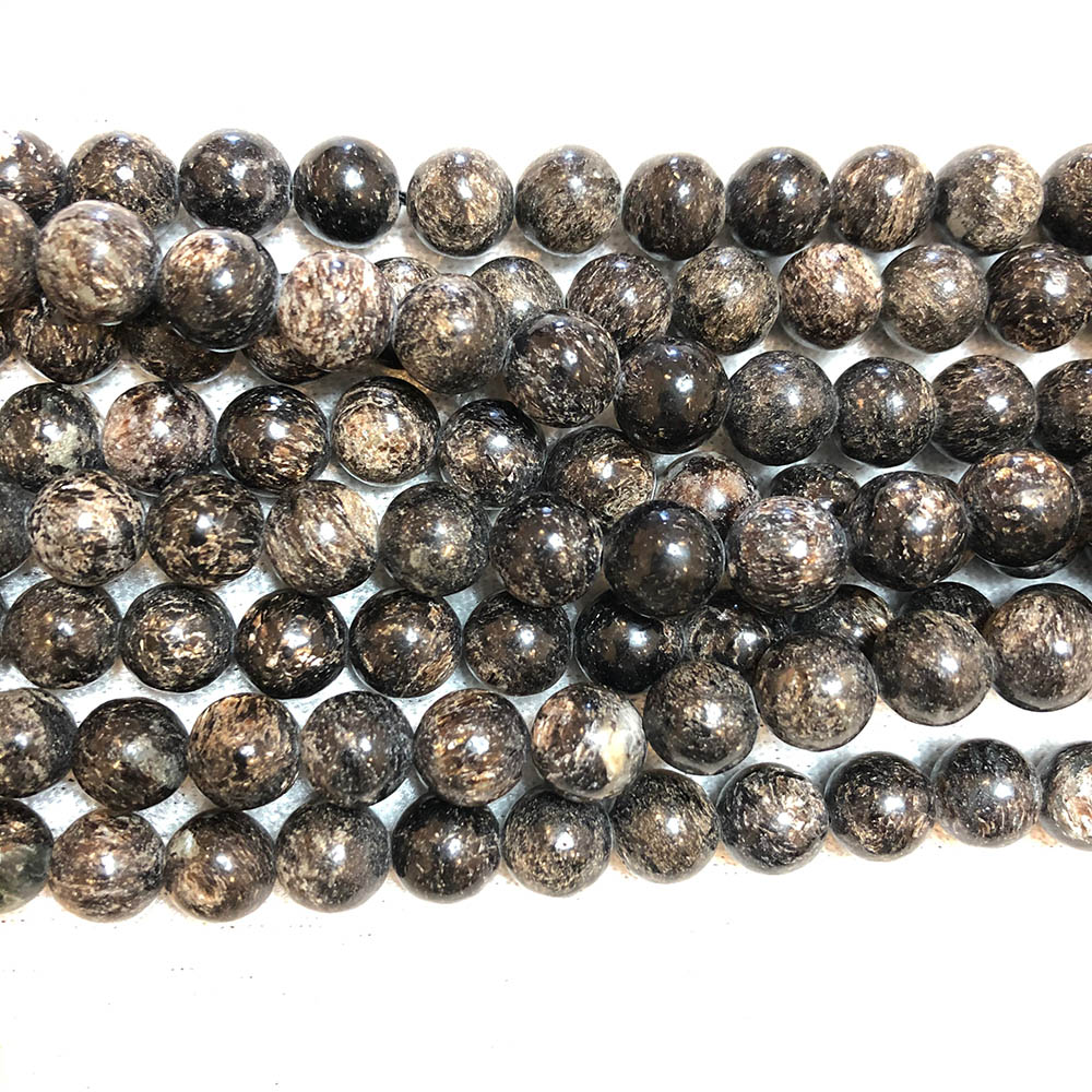 Black Moonstone Round Beads 10mm