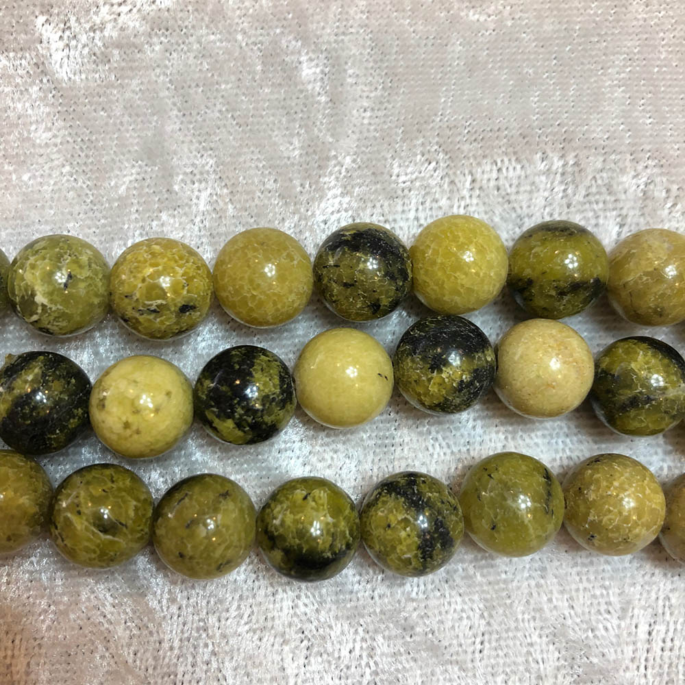 Yellow Turtle Jasper Round Beads 10mm