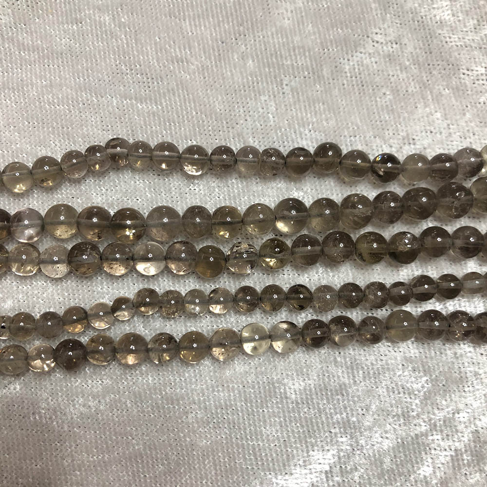 Smoky Quartz Round Beads 6mm