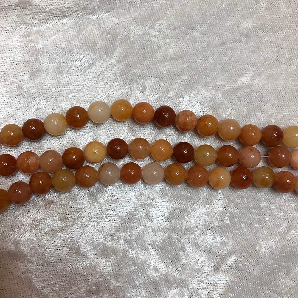 Light Pink Multi-Shade Carnelian Round Beads