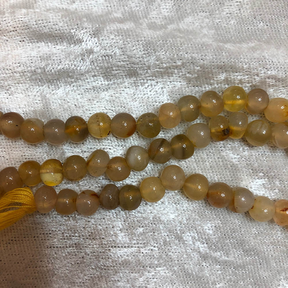 Light Brown Carnelian Medium Round Beads