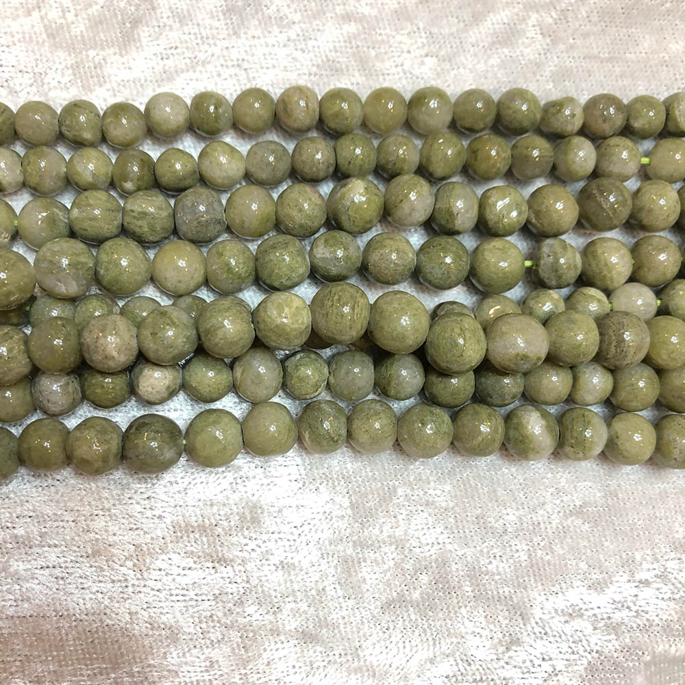 Apple Jade Round Beads