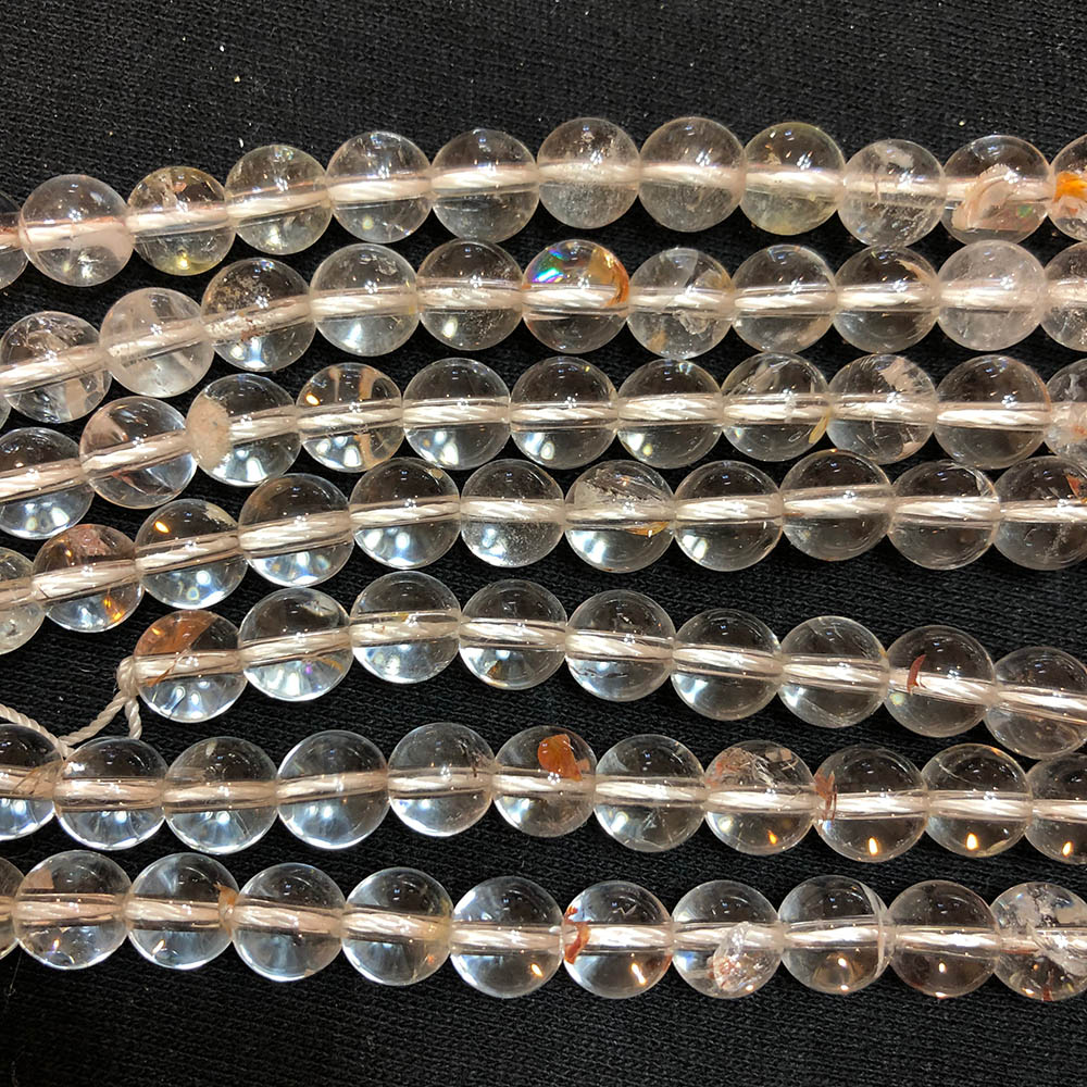 Clear Crystal Quartz Medium Round Beads