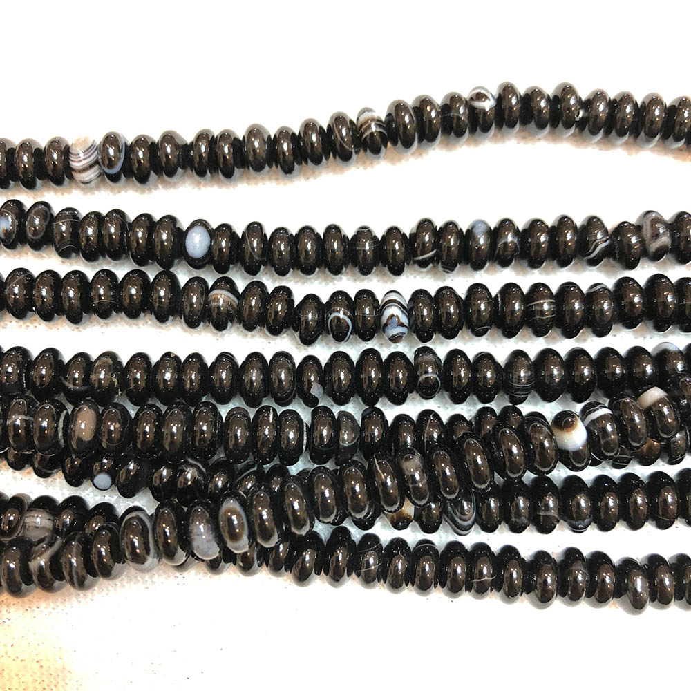 Obsidian Rondelle Beads