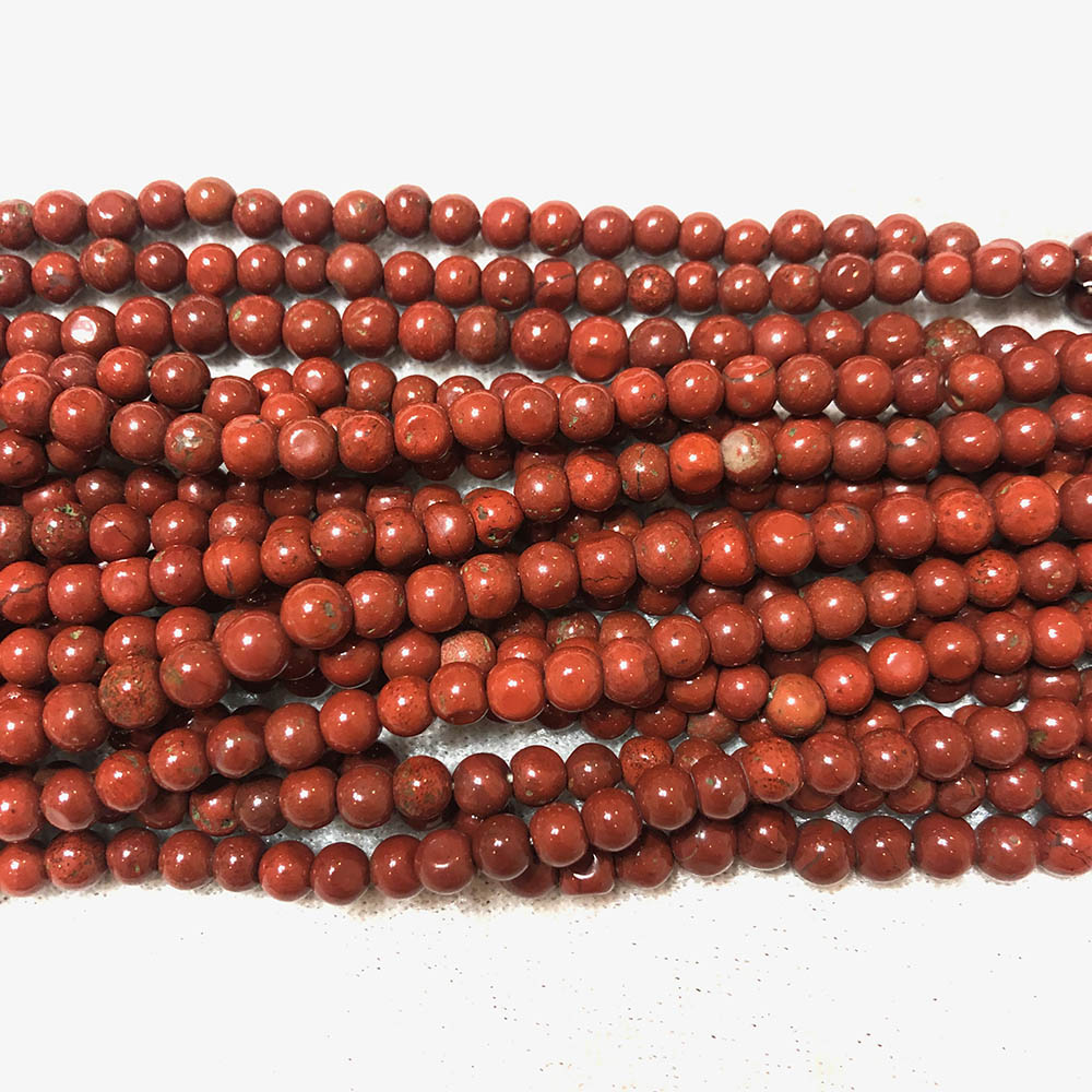 Red Jasper Small Round Beads