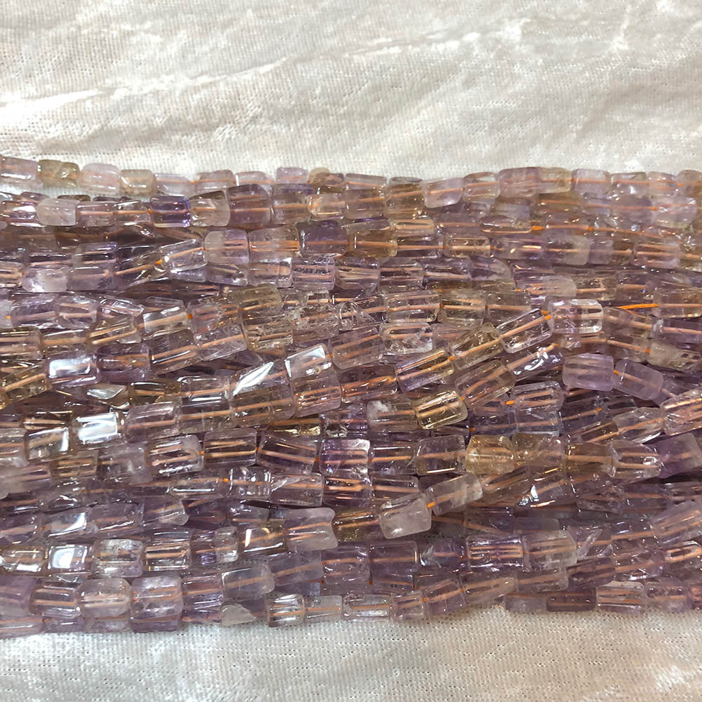 Light Amethyst Rectangle Tube Beads