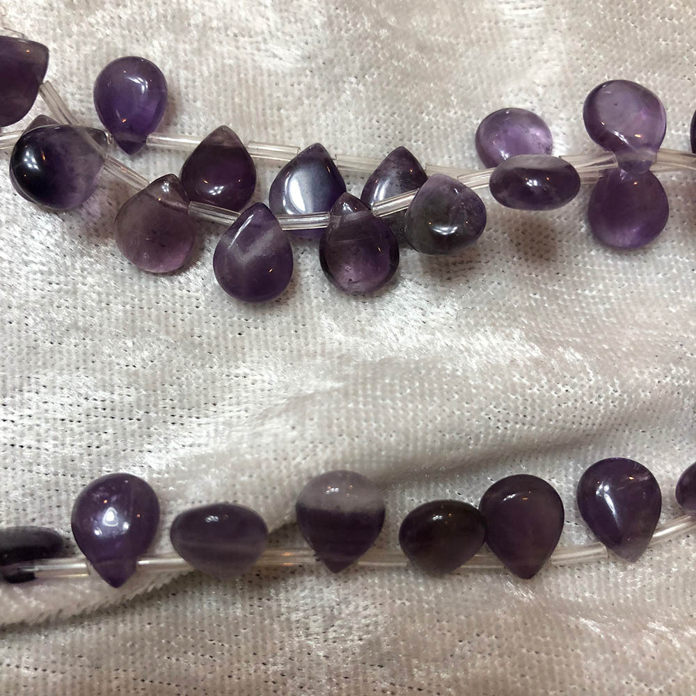 Purple Amethyst Top Drilled Drops