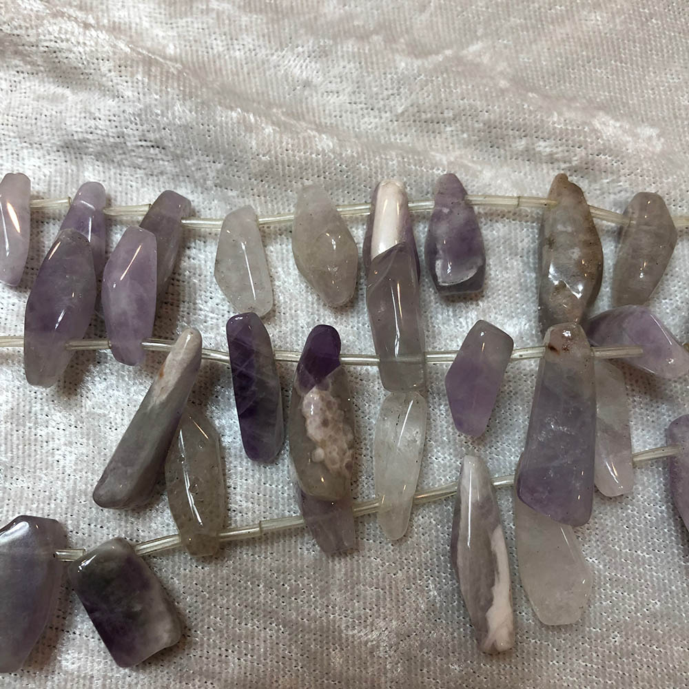 Light Purple Amethyst Tumbled Crystal Beads