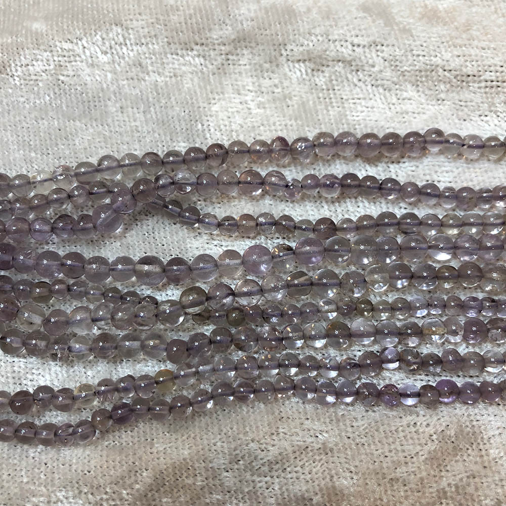 Light Purple Amethyst Small Round Beads