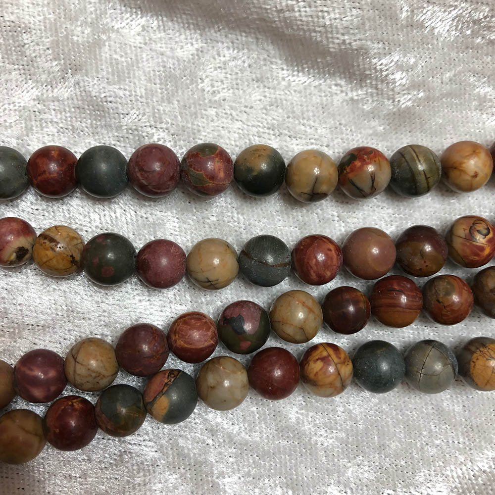 Red Creek Jasper Round Beads 8mm