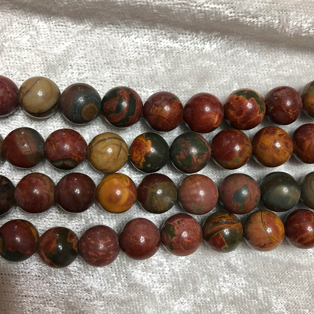 Red Creek Jasper Round Beads 10mm