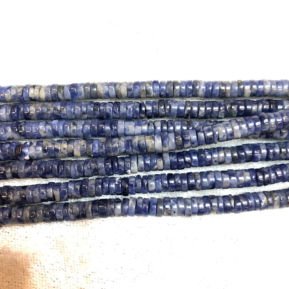 Sodalite Medium Heishi Beads