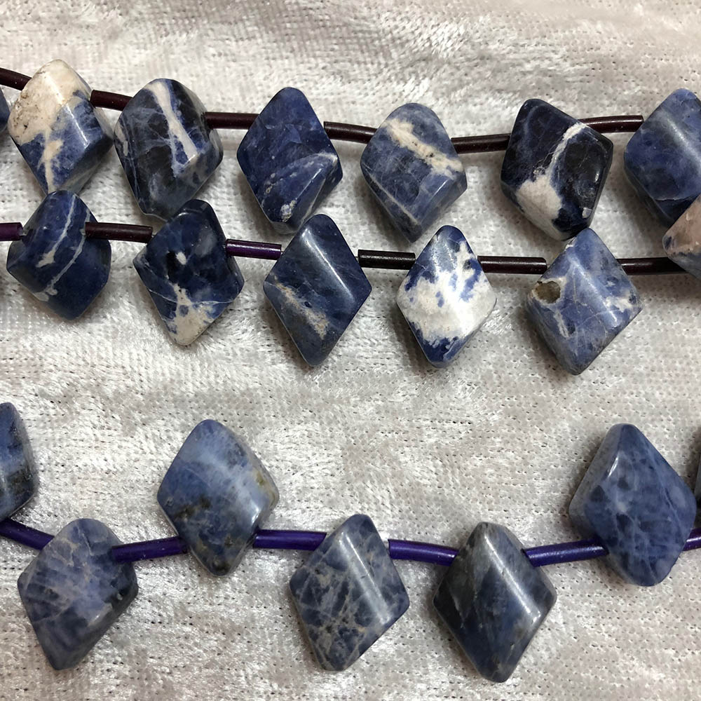 Sodalite Top-drilled Trapezoid Beads