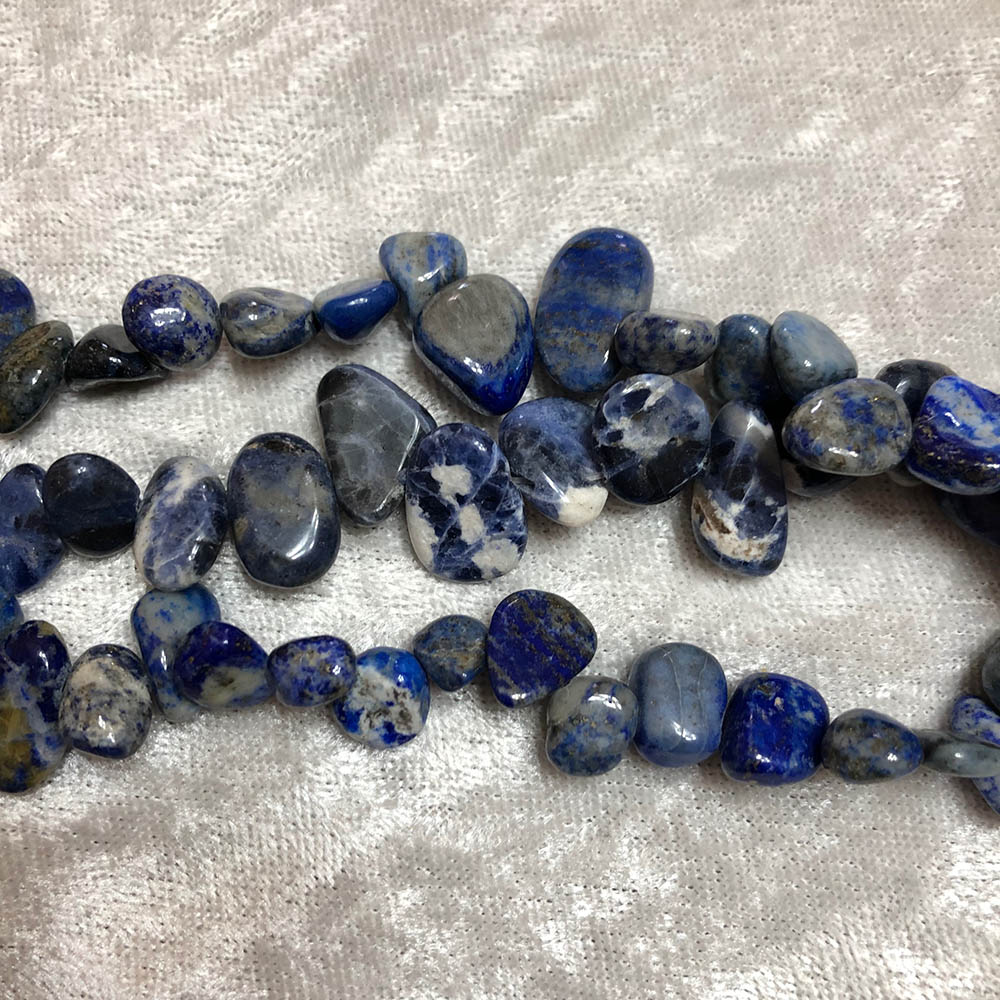 Sodalite Polished Pebble Beads